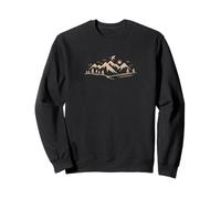 Ski Mountain Snow Skiing Retro Winter Vacation Sudadera