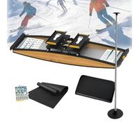 Ski Simulador de esquí Ski Erg Máquina para Fitness máquina esquí de Interior Entrenamiento de Alta Resistencia Ejercicios de Equilibrio Corporal Completo de Musculación y Cardio