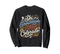 Ski Snowmass Village Colorado Idea de Regalo para Esquiador Sudadera