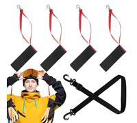 Ski Sport Gloves Wrist Straps, Winter Outdoor Gloves Holder, Detachable Snowboard Mittens Lanyard, Anti-Lost Strap for Men & Women, Secure Fit for Skiing & Snowboarding