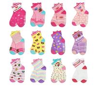 SkiBeaut Toddler Socks 12 Pairs Non Slip Skid Socks For Kids Baby Girl