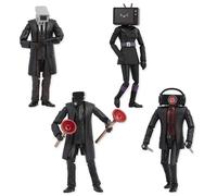 Skibi Toilet Figuras de Acción Deluxe 16 cm con Accesorios, 4 Diseños Diferentes