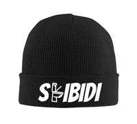 Skibidi Inodoro Chiste Divertido en Internet Ohio Gyatt Gorro de Punto para Mujer Gorros de Hombre Otoño Invierno Caliente Gorro Acrílico Cálido