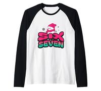 Skibidi Six Seven Rizzmas Funny Christmas 2025 Snowman 67 Camiseta Manga Raglan