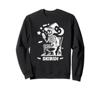 Skibidi Skeleton Toilet Waiting for Halloween Costume Like Sudadera