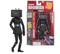 SKIBIDI Toilet Deluxe - Figura de TV Woman, Figuras coleccionables, Producto Oficial de Toilet, Color Negro