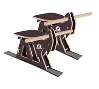SkiBock PROFI Kit De Construcción De 2 Esquís Trineo Nieve Rodel Premium