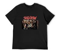 Skid Row Band Group Photo Damen Kurzarm Festive Men's T-Shirt tee Black XXL