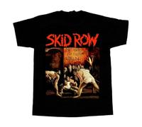 Skid Row Men Women T Shirt Cotton tee All sizesBlackXL