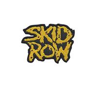Skid Row - Parche de metal con diseño de roca dura, color dorado