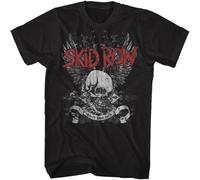 Skid Row T-Shirt Gone Wild Skull and Wings Men tee Black XL