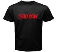 Skid Row T-Shirt Graphic tee Printed Top for Mens Black XL