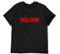 Skid Row T Shirt Graphic tee Printed Top for Mens T Shirt Black 3XL