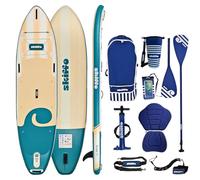 Skiffo Rivage Lagoon 11' - Sup Inflable 2 en 1 Kayak Completo - 335 x 86 x 15 cm - MAX 160 kg - Estable y versátil - Diseño único