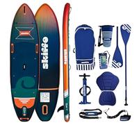 Skiffo Rivage Sunset 11' - Sup Inflable 2 en 1 Kayak Completo - 335 x 86 x 15 cm - MAX 160 kg - Estable y versátil - Diseño único