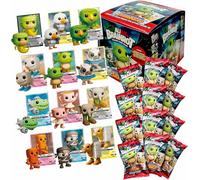 Skifidol Brainrot Trading Card Game | Edición Limitada para Coleccionar | Juego de 12 Cartas y 12 Figuras 3D con Mosquetón | Universo Psicodélico