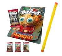 Skifidol Italian Brainrot - Álbum + 4 sobres con 7 cartas cada una, 1 carta especial en cada paquete, las originales, serie Universo psicodélico con tubo muu de regalo (álbum + 4 sobres)