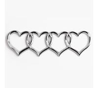 SKIHOT Tronco Trasero Emblema Insignia Pegatina para Audi Q7 2012-2023 2024 2025, Insignia AutomóVil SeñAles, Etiqueta Engomada del Coche De CalcomaníAs,B-Silver