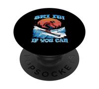 Skiing if You Can PopSockets PopGrip Adhesivo
