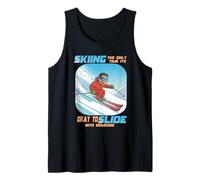 Skiing The Only Time it is Okay to Slide into Someone Camiseta sin Mangas