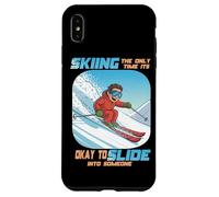 Skiing The Only Time it is Okay to Slide into Someone Carcasa para iPhone XS MAX