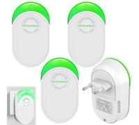 SKIKHN Dispositivo de Ahorro de Energía, Ahorro de Energía Automática, Paquete de 4 Dispositivos de Ahorro de Energía de 28000W con Luz Indicadora, Power Volt Ahorro de Energía Ahorro,90-250 V