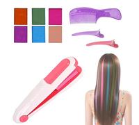 SKIKHN Juguete para Colorear el Cabello, Tiza Temporal de Colores para Niños, Juguete para Colorear Temporalmente el Pelo para Niños con 6 Colores, para Niñoes a Partir de 4 Años