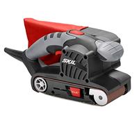 Skil 1210AA - Lijadora de banda (650 W, 76 x 457 mm, sistema de centrado automático de banda, bolsa para el polvo, banda de lija)