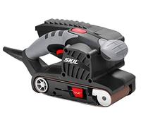 Skil 1215AA - Lijadora de banda (650 W, 76 x 457 mm, sistema de centrado automático de banda, bastidor de lijado, bolsa para el polvo, banda de lija)