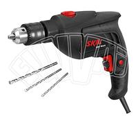 Skil 6002CA - Taladro percutor con portabrocas con llave (500 W, variador de velocidad, juego de 3 accesorios)