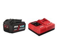 SKIL BC1E3111AA BC1E3111AA - Batería para Herramientas (4,0 Ah, 18 V, Incluye indicador LED de Estado de Carga, con Cargador de batería, Tiempo de Carga 0,83 Horas)