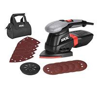 Skil Fox 7220AC - Multilijadora 3-en-1 con variador de velocidad (250 W, 100 x 150 mm / 125 mm, bolsa para el polvo, juego de 10 accesorios, bolsa de lona)