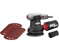 Skil Lijadora orbital 7422 AA con 300 W y 3 hojas de lija (con interruptor de gas, aplicación ergonómica con una sola mano, sistema integrado de recogida de polvo, lijadora) F0157422AA
