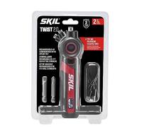 SKIL Twist 2.0 - Destornillador recargable de 4 V con cabezal giratorio, ajuste de par, cable de carga USB-C y juego de 2 brocas SD5619-01