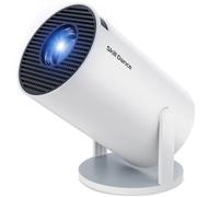 SkillDance Proyector Keystone automático con WiFi 6 y 5.3 Bluetooth, proyector portátil giratorio de 210° Pericat, proyector portátil giratorio de 18000L 4K nativo 1080P, proyector de películas al