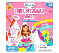 Skillmatics Arte inflable para niños, unicornios y princesas 3D, kits de manualidades preescolares, divertida actividad de bricolaje, juego de colorear, regalos para edades de 4 a 7 años