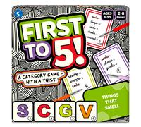 Skillmatics Card Game - First to 5 Quick Category Game with a Twist Family & Party Game Gifts for Kids Teens Adults Ages 8 9 10 & Up 2-8 Playe