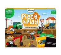Skillmatics Rompecabezas y juego de piso: construcción de piezas y juegos, rompecabezas y rompecabezas para niños pequeños, juguete educativo, regalos para niños y niñas de 3, 4, 5, 6, 7 (48 piezas, 2
