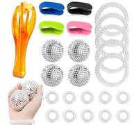 Skills Set de 4 bolas de masaje de erizo, 4 clips de acupresión, 10 anillos de presión con batería, 5 pulseras de masaje con dispositivo de masaje de dedos, juego de Skills Borderline, ataques de