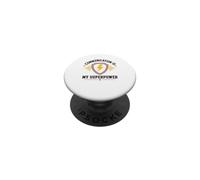 Skills Teamwork Quote Communication Is My Superpower PopSockets PopGrip Adhesivo