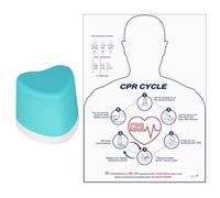 Skillssist Modelo de entrenamiento de RCP con retroalimentación de compresión, entrenador de RCP solo con manos, simulador de RCP para entrenamiento y práctica de primeros auxilios, kit de