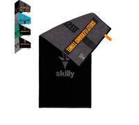 skilly Toalla de fitness FBT120, 120 x 50 cm, diseñada en Alemania, fabricada en Portugal, toalla funcional con función antideslizante, de algodón absorbente con certificado Öko-Tex
