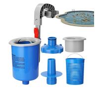 Skimmer Automático para Piscina Repuestos Para Limpiador Resistente | Kit de Skimmer para Piscina de Suelo con Cesta Mantenimiento Diario Verano Flotante Limpieza Automática Casa Hotel