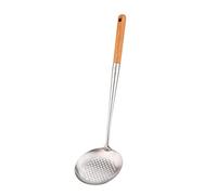 Skimmer Cucharón, espátula de 43,16 cm para wok, espátula wok de acero inoxidable 304.
