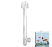 Skimmer de para pecera, Cesta de proteína Transparente acrílica, removedor de película Flotante de 15 cm para acuarios, Skimmer de Tubo con Flujo eficiente, Accesorios de Filtro de Acuario con