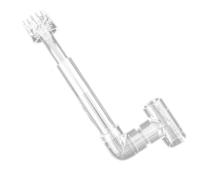 Skimmer de película de aceite, removedor de superficies de acuario acrílico, skimmer de cesta flotante transparente | Extractor de película de tanque transparente ajustable con tubo de succión