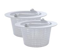 Skimmer de piscina - Cestas de repuesto para piscina, 2 herramientas de repuesto de filtro para limpieza de spa y patio, elimina los desechos del césped y las hojas