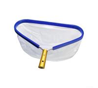 Skimmer de piscina Marco de aluminio Red de malla para hojas Limpieza de escombros sobre el suelo Estanques Spas Fuentes 41x33cm Azul (Azul)