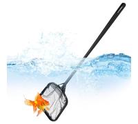 Skimmer De Red De Piscina - Herramienta De Limpieza De Malla Fina Con Mango Antideslizante, Colector De Escombros Ligeros | Limpiador Portátil Para Acuarios, Fuente, Acuario Y Bañera