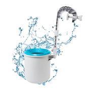 Skimmer de superficie de piscina sobre el suelo - Skimmer de pared para piscina exterior | Limpiador de mantenimiento de piscinas portátil para escombros de espuma para el cuidado diario de p